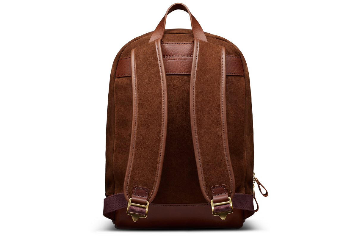 Brown Suede Backpack