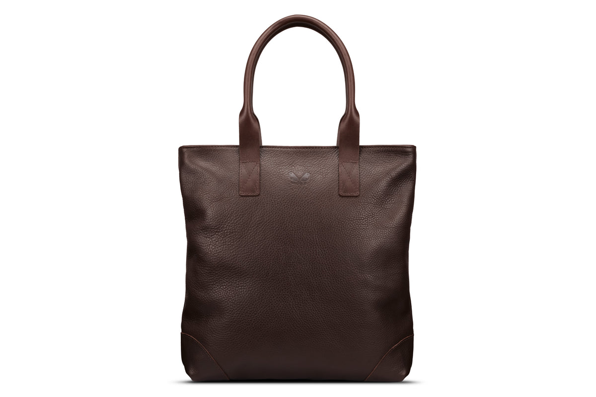 Leather Tote - Brown