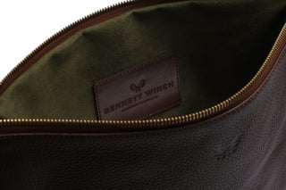 Flight Pouch - Brown Leather