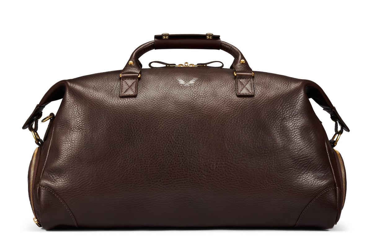 Tan leather weekender bag new arrivals