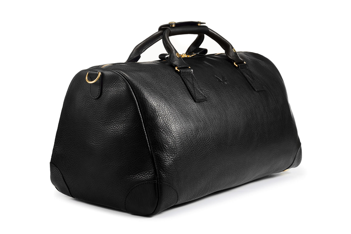 Black Leather Duffel, Men's Leather Duffel Bag