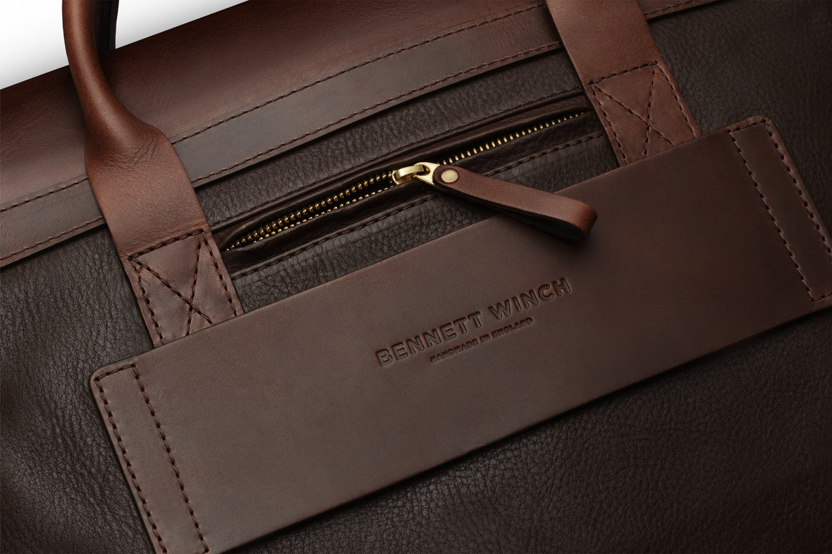 Brown Leather Briefcase | Handmade Genuine Leather | Bennett Winch