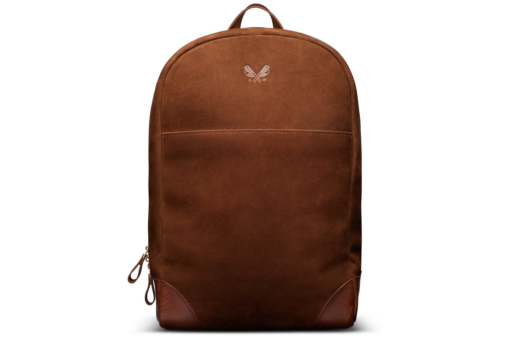 Brown Suede Backpack