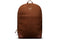 front of brown suede backpack