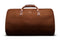 suit carrier holdall bag in brown suede
