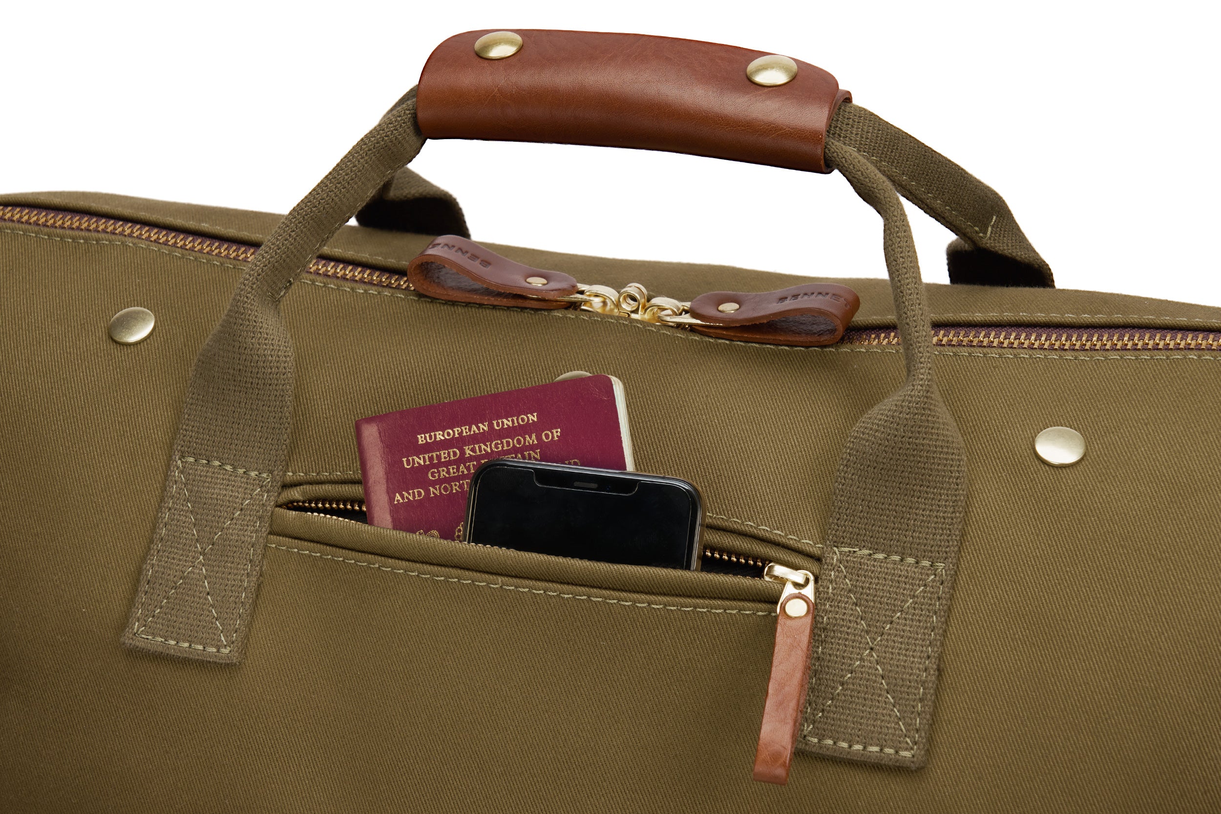 Olive Canvas Duffel Bag | Compact Overnighter