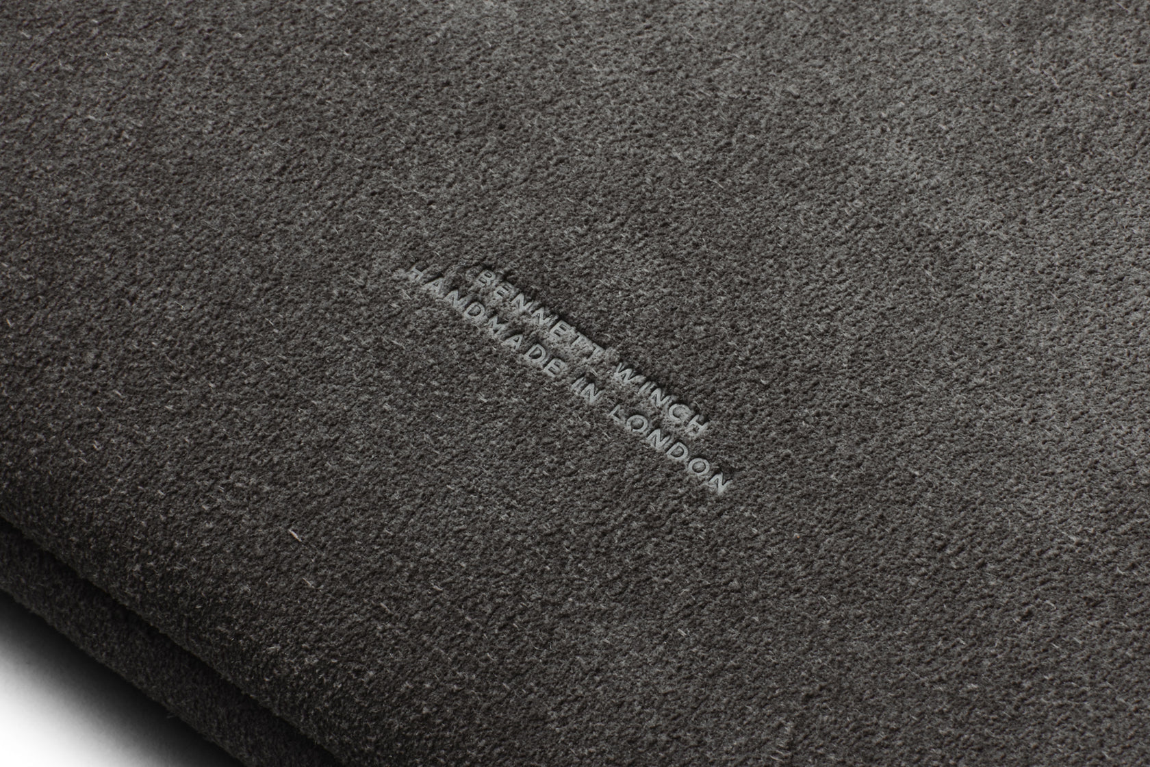 Suede Flight Folio - Storm Grey