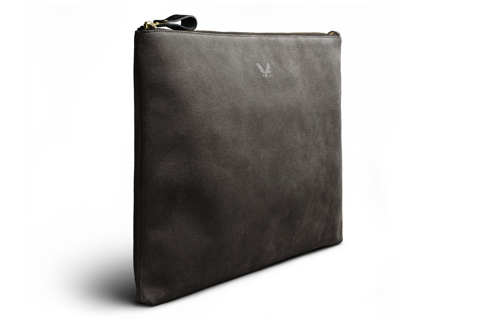 Suede Flight Folio - Storm Grey
