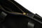 overhead view the tote's zipper top and closure