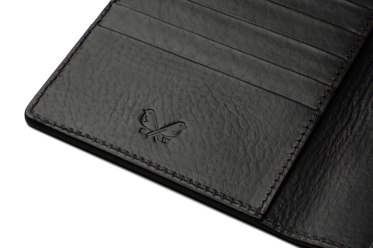 Suede Passport Wallet - Storm Grey