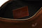 Suede Flight Pouch - Tobacco Brown