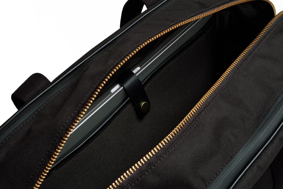 workout laptop bag in black. go from the office to the gym in style.