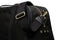 side view of the black sports holdall with the crossbody strap