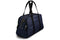 navy blue sports holdall with a laptop compartment