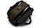 olive green sports duffel bag holding padel rackets