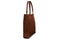 sleek brown suede tote