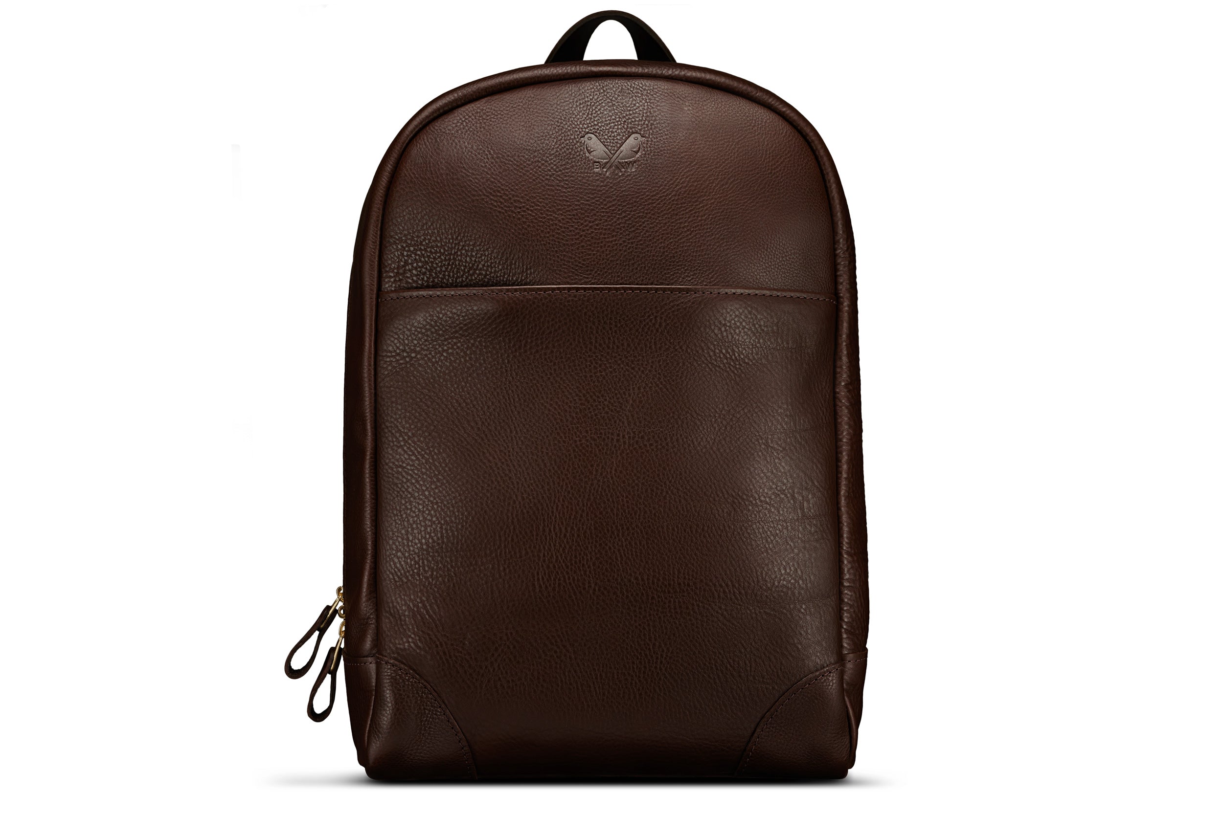 Brown Leather Backpack for Men Handmade Genuine Brown Leather