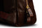 zip fastener for luxury brown leather backpack