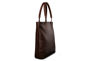Leather Tote - Brown