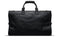 front view of black leather trifold