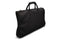 side view of sleek black trifold