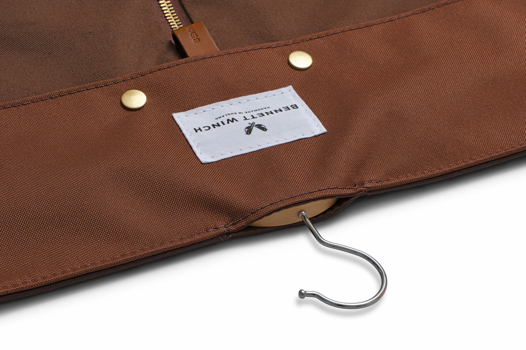 the hanger compartment of the trifold