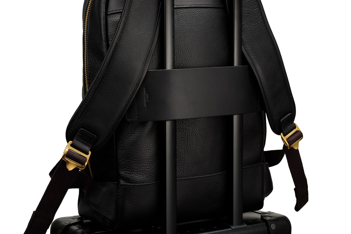 Black Leather Backpack for Men | Handmade Genuine Black Leather ...