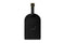 Front of a black leather luggage tag with the Bennett Winch logo and leather strap with brass buckle.