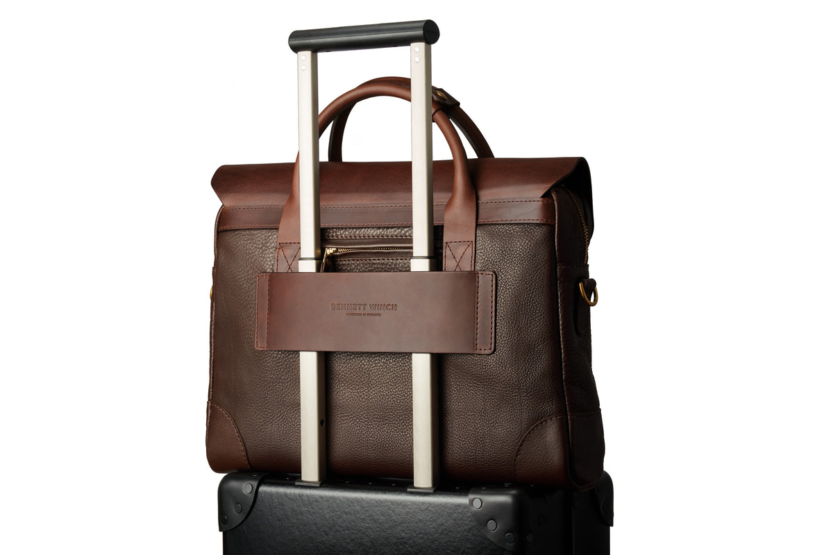 Brown Leather Briefcase | Handmade Genuine Leather | Bennett Winch