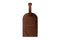 Back of a brown luggage tag embossed with "Bennett Winch" and "Handmade in London."