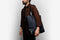 chic canvas navy shoulder tote