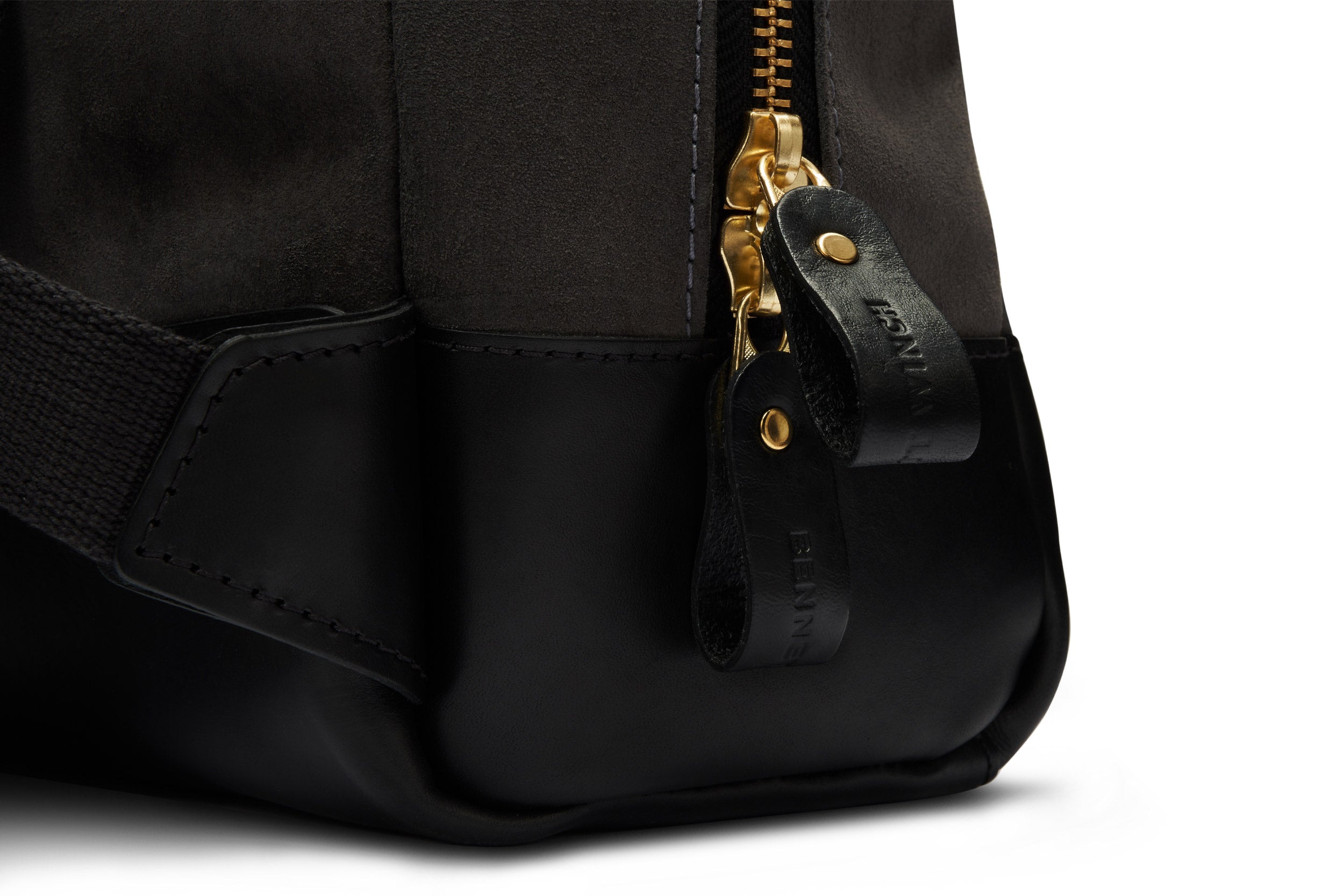Grey Suede Backpack | Mens Waterproof Laptop Backpack – Bennett Winch