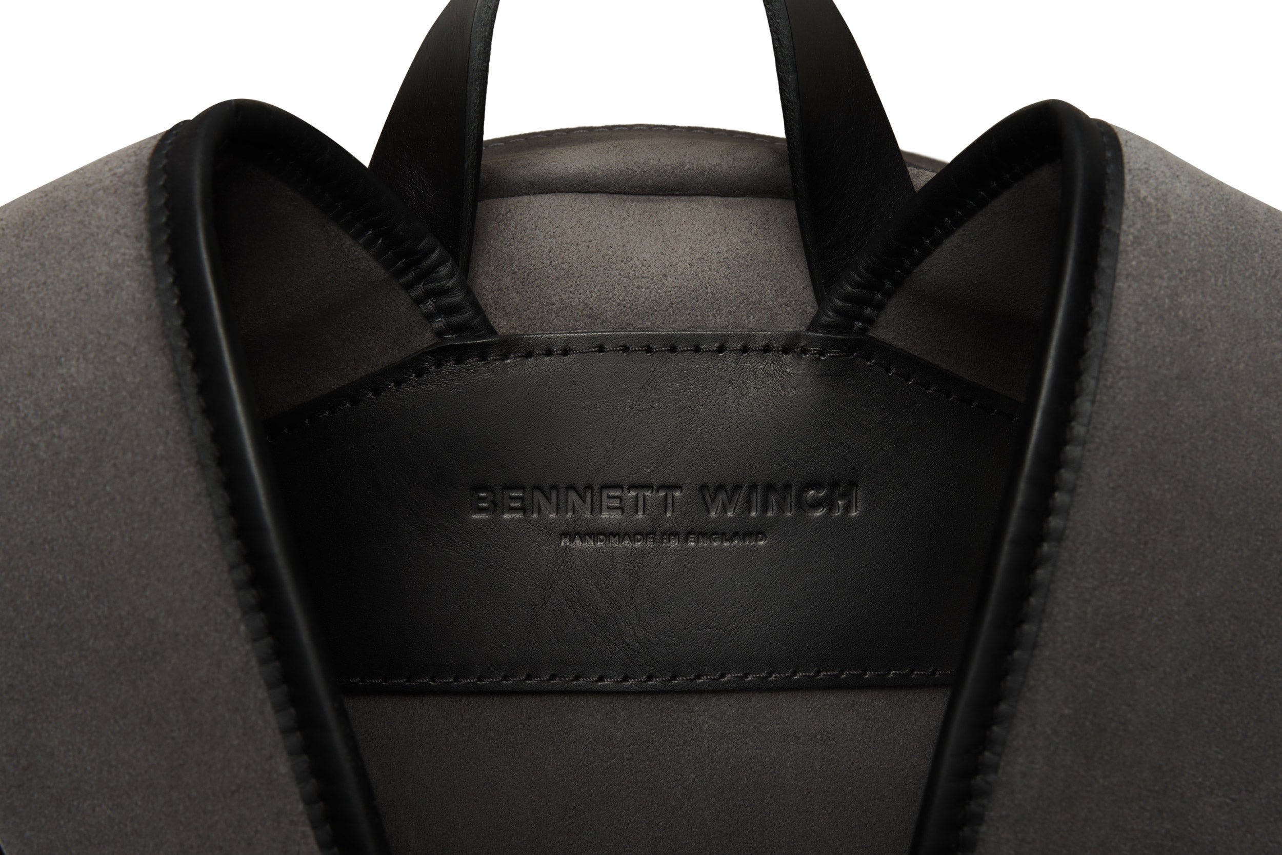 Bennett Winch Leather-trimmed Suede Backpack - Men - Dark Gray Bags