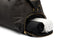close up of separate shoe compartment in the weekender bag for men