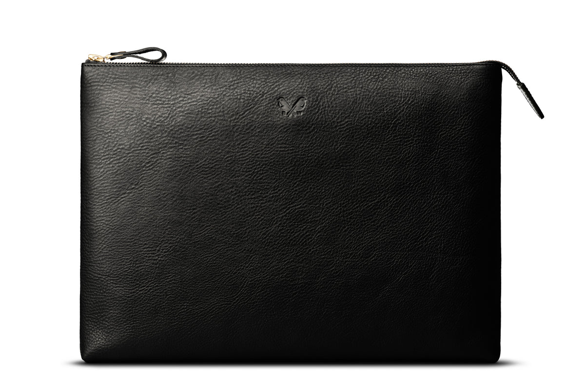 Flight Folio XL - Black Leather