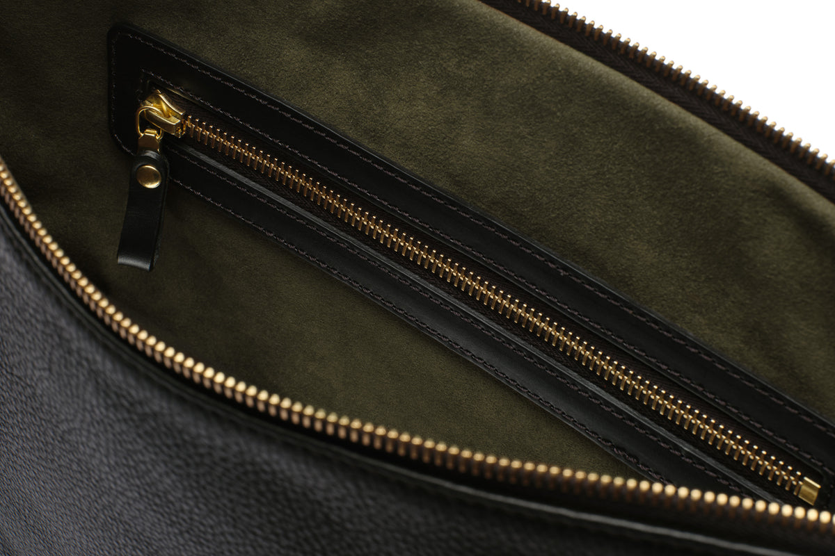 Flight Folio XL - Black Leather