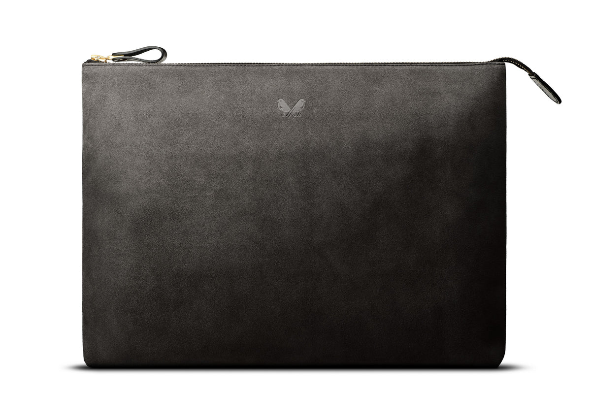 Suede Flight Folio XL - Storm Grey