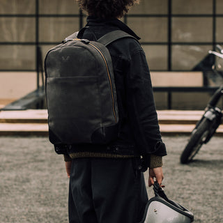 Grey Suede Backpack | Mens Waterproof Laptop Backpack – Bennett Winch