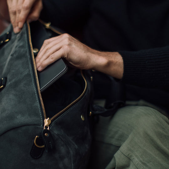 Grey Suede Commuter | Waterproof Duffle Bag