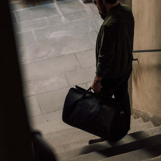 The S.C Holdall - Chocolate: Canvas Holdall Bag