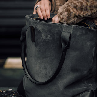 Bennett Winch Leather-trimmed Suede Backpack - Men - Dark Gray Bags