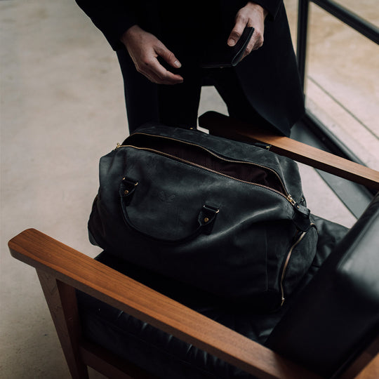 Grey Suede Weekender | Waterproof Weekend Bag