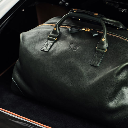 BW x Le Mans Leather Weekend Bag | Racing Green
