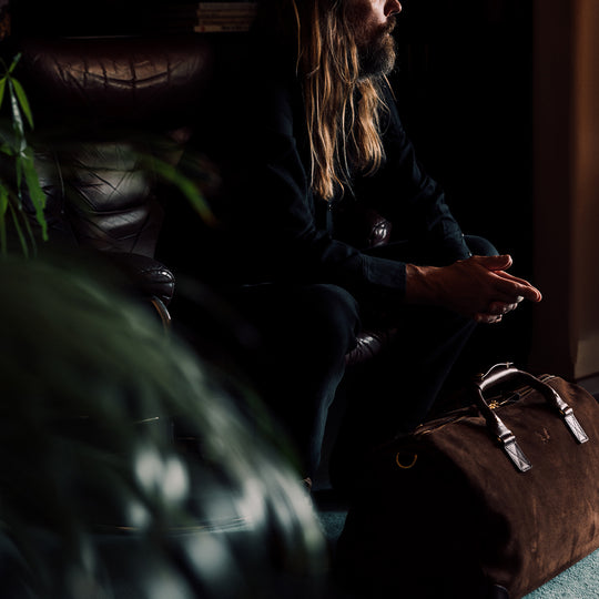 Brown Suede Commuter | Waterproof Duffle Bag