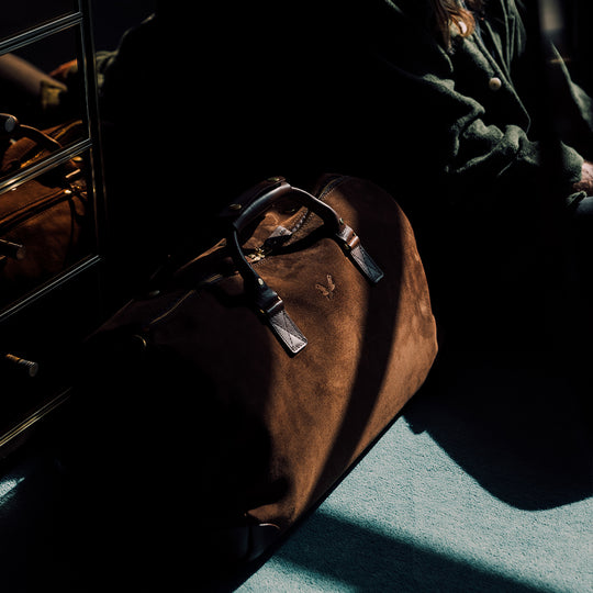Brown Suede Commuter | Waterproof Duffle Bag