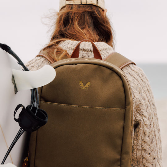 The Backpack | Olive Green Canvas Backpack for Men | Travel Rucksack