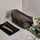 grey suede toiletry bag with removable wet compartment