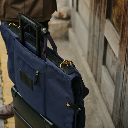 Navy Tri-Fold Garment Bag | Suit Garment Bag for Travel