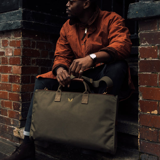 Trifold | Olive Tri-Fold Garment Bag | Garment Bag & Suit Bag