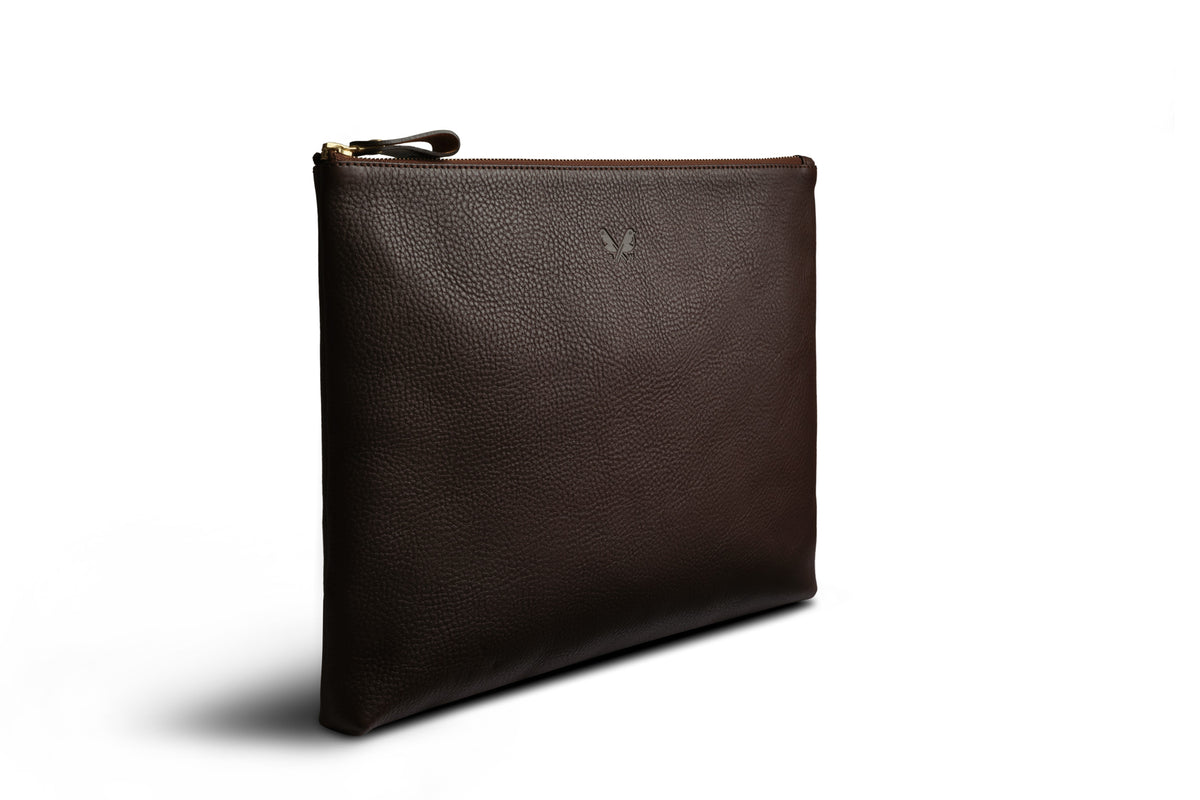 Flight Pouch - Brown Leather